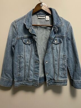DKNY Light Blue Denim Jacket - Washed Indigo Finish